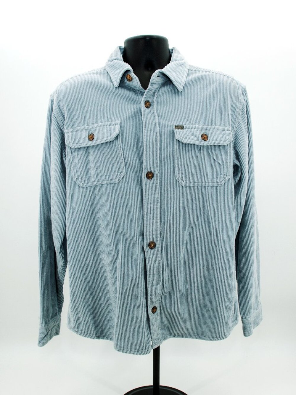 Buffalo David Bitton Corduroy Shirt Jacket | Light Blue | Men's MEDIUM